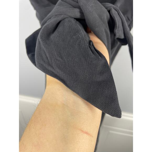 Moulinette Soeurs, Size 2, Black Shift Dress, Silk/Cotton Blend, Herringbone - Picture 2 of 6